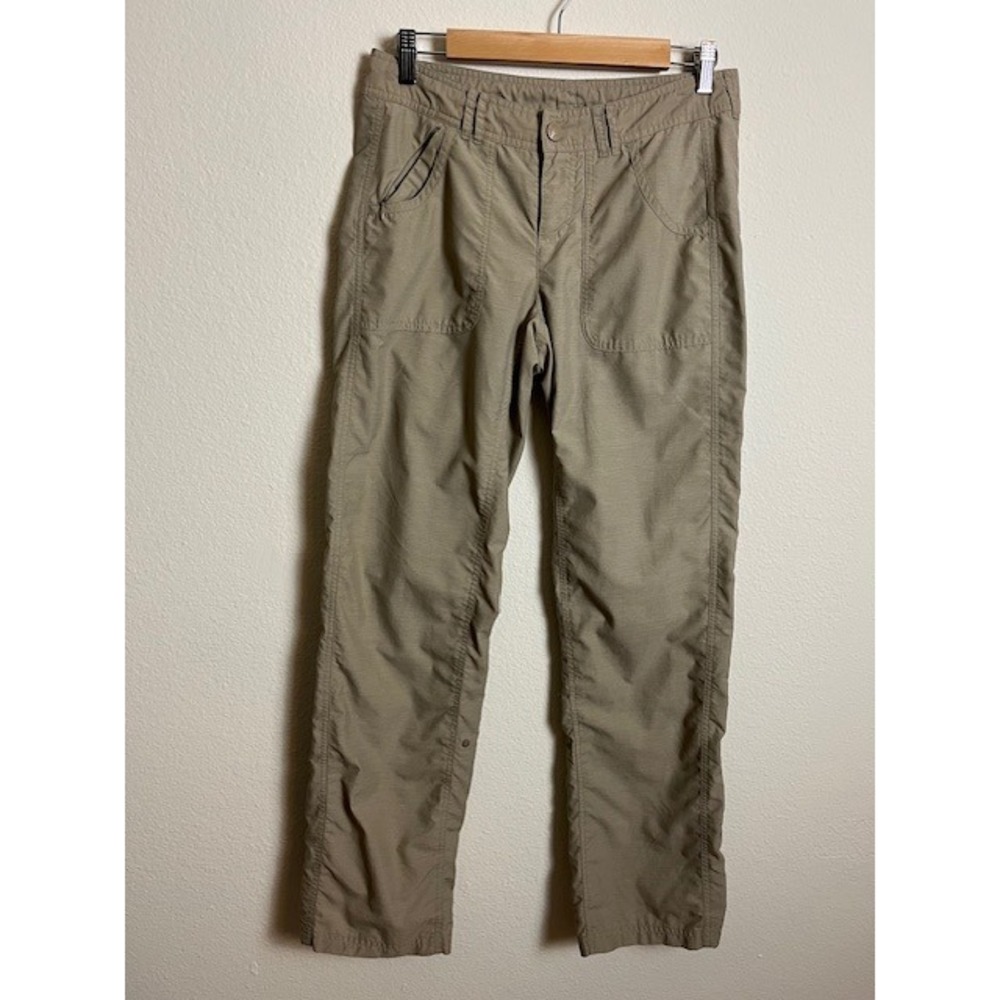 The North Face‎ Womens Sz 4 Ripstop Tan Hiking Pants Outdoor Lightweight Travel